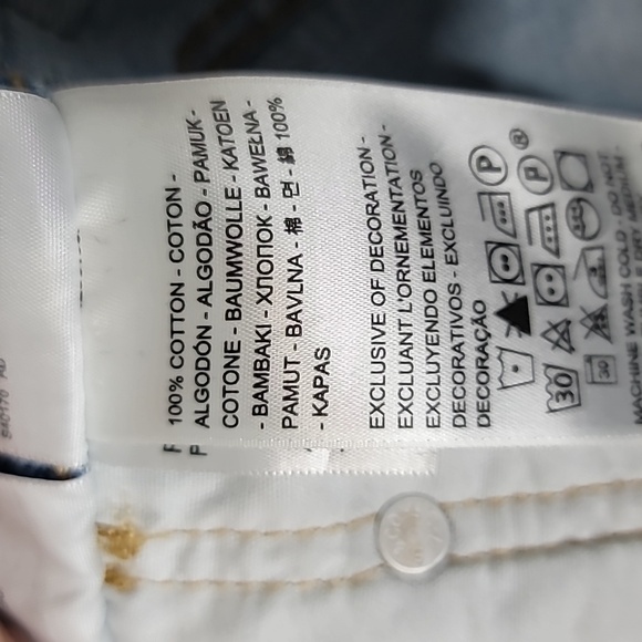 501 Big E Levis size 28 mom rise Button Fly cutoffs light wash denim jean shorts - Picture 13 of 15